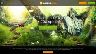 Casino.com UK: A Secure Online Casino with up to a £100 Bonus