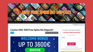 Casino 440 - New Free Spins No Deposit