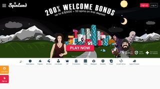 SpinLand | Online Casino | 200% + 50 Bonus Spins