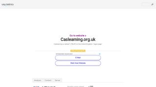 www.Caslearning.org.uk - logon page - urlm.co.uk