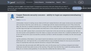 Casper Remote security concern - ability to login as ... - Jamf