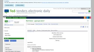Services - 431142-2017 - TED Tenders Electronic Daily