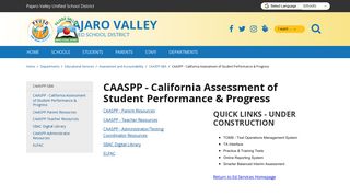 CAASPP - California Assessment of Student Performance & Progress
