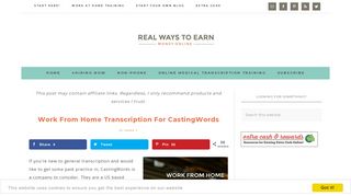 Work From Home Transcription For CastingWords - Real Ways to Earn