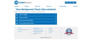 View Background Check - CastleBranch