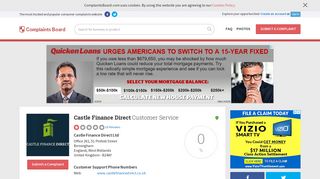 Castle Finance Direct Customer Service, Complaints and Reviews