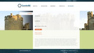 Castle RE Insurance | My Account | Login