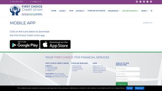 Mobile App - First Choice Credit Union