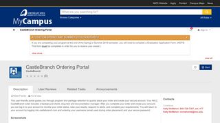 CastleBranch Ordering Portal (CastleBranch) | MyCampus