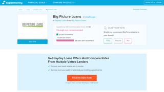 Big Picture Loans Reviews - Payday Loans - SuperMoney