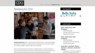 Casual Dining Group: Working for CDG