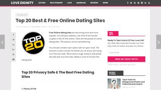 Top 20 Best Free Dating Sites - The Ultimate List of Sites to Find Dates ...