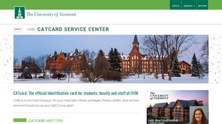 UVM CATcard Service Center - University of Vermont