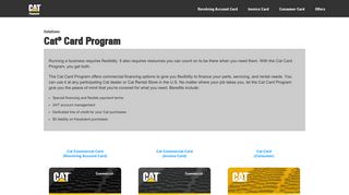 Cat Financial | Cat Card Program