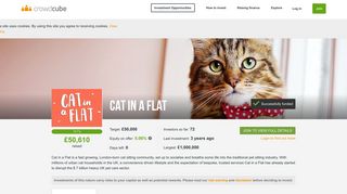 CAT IN A FLAT is raising £50,000 investment on Crowdcube. Capital ...