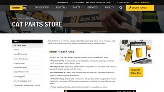 Toromont Cat | Cat Parts Store | Heavy Equipment Caterpillar Dealer