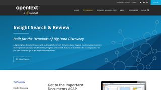 Insight Search & Review - Catalyst Repository Systems