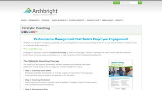 Catalytic Coaching - Archbright