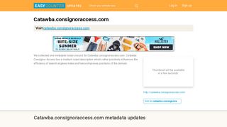 Catawba Consignor Access (Catawba.consignoraccess.com ...