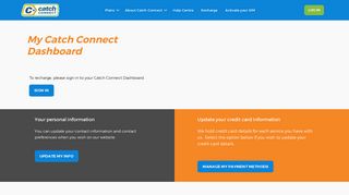 My Account - Catch Connect Mobile
