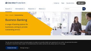 Business Banking - Cater Allen