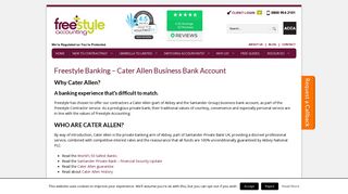 Cater Allen Business Bank Account For Our Contractors | Freestyle