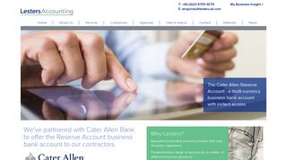 Business Bank Account - Cater Allen - Lesters Accounting