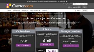 Advertise a job and hire the hospitality talent you need - Caterer.com