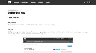 Cat Financial | Online Bill Pay
