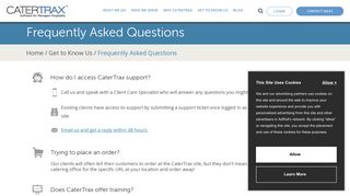 Frequently Asked Questions About CaterTrax