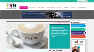 Costa Coffee commits to Torex in a further three year partnership | The ...
