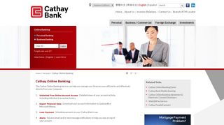 Cathay Bank - Cathay Online Banking