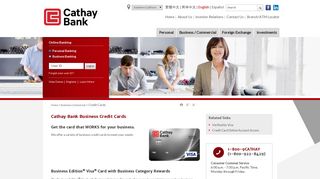 Cathay Bank Credit Card Login
