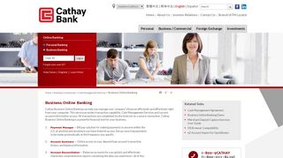 Cathay Bank - Business Online Banking