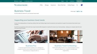 Corporate Travel Management Solutions - Cathay Pacific