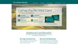 Cathay Pacific Credit Benefits - Synchrony Bank Redirect