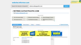 retiree.cathaypacific.com at WI. BIG-IP logout page - Website Informer