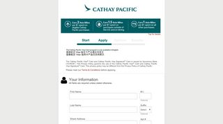 CATHAY - Apply for the CATHAY Credit Card - Synchrony