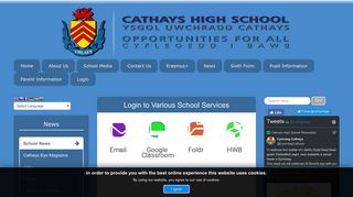 Login to Various School Services - Foldr v4 - Cathays High School