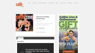 Cathe Live Monthly Membership | Cathe Video Streaming