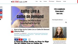 How to Sign Up for Cathe Live or Cathe On Demand (Step-by-Step)