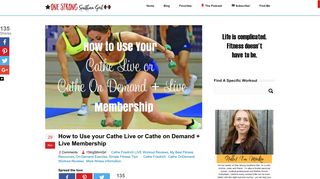 How to Use your Cathe Live or Cathe on Demand + Live Membership