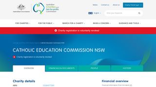 Catholic Education Commission NSW | Australian Charities and Not ...