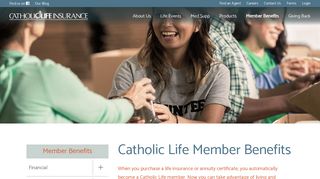 Catholic Life Member Benefits | Catholic Life Insurance