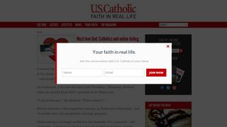 Must love God: Catholics and online dating | USCatholic.org