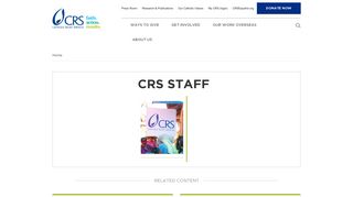 CRS Staff | CRS