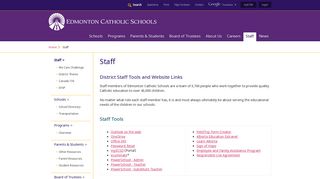 Staff - Edmonton Catholic Schools