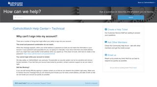 Why can't I sign into my account? – CatholicMatch Help Center