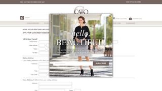 Notice: The Cato credit card is not accepted for online ... - Cato Fashions
