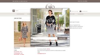 Join Our Team - Cato Fashions | Your Style. Delivered.